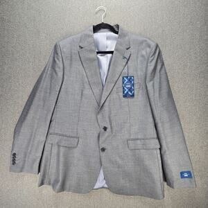 Moss 1851 50L Grey Wool Blend Tailored Fit Blazer Jacket